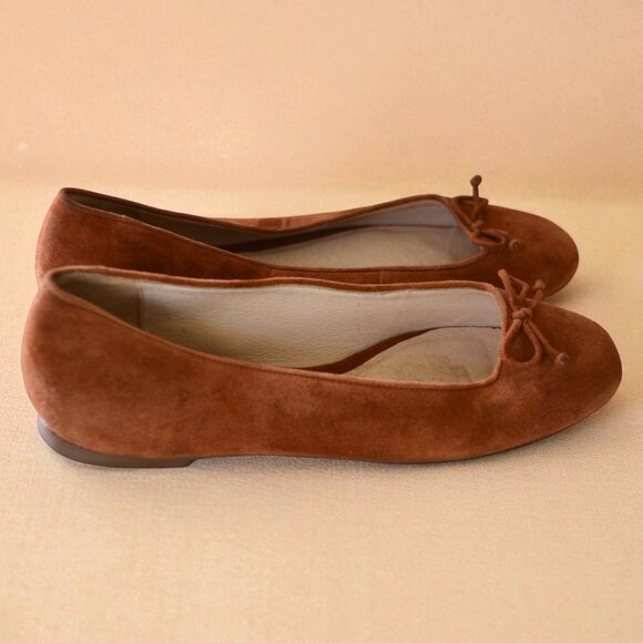 Jack Rogers Brown Suede Ballet Flats | Size 8.5 | New - Picture 2 of 7